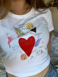 Image 3 of lot- heart- full illustration - harry styles shirt 