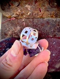 Image 3 of Framed Violet Cubism