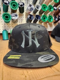 Image 3 of Black camo Nj hat