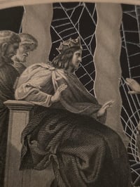 Image 7 of " The judgement of Solomon” 1800s Bible page with preserved web