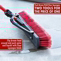 Image 6 of Libman -24 in. Heavy-Duty Multi-Surface Squeegee Push Broom with Brace and Steel Handle