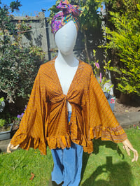 Image 7 of Amara Wrap dress - mustard 10-16 uk