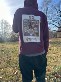 Image 3 of OG Hippie Zip Up Hoodie