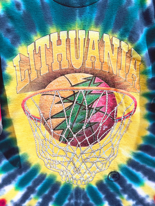 Grateful Dead 1996 Lithuania Basketball T-Shirt - Size XXL