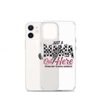 Image 9 of Clear Case for iPhone®- Just A Mom OUt Here Trying Not To Raise A**hole