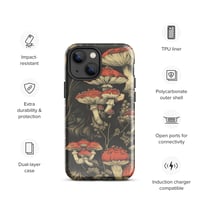 Image 16 of Dark Cottagecore Goth Inspired Vibrant Mushroom Tough Case for iPhone®