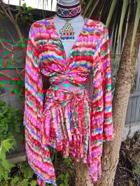 Image 3 of TULUM co ord frill skirt set RAINBOW 🌈