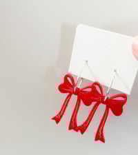 Image 2 of Bow hoop earrings