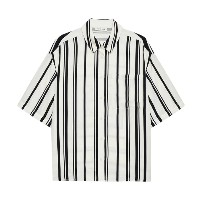 Image of ANINE BING COCO SHIRT MONOGRAM STRIPE