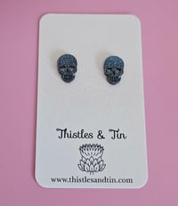 Image 2 of Back Glitter Skulls - SKU 581