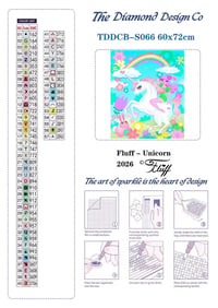 Image 4 of Fluff - Unicorn Full Size Diamond Painting by Miss Fluff