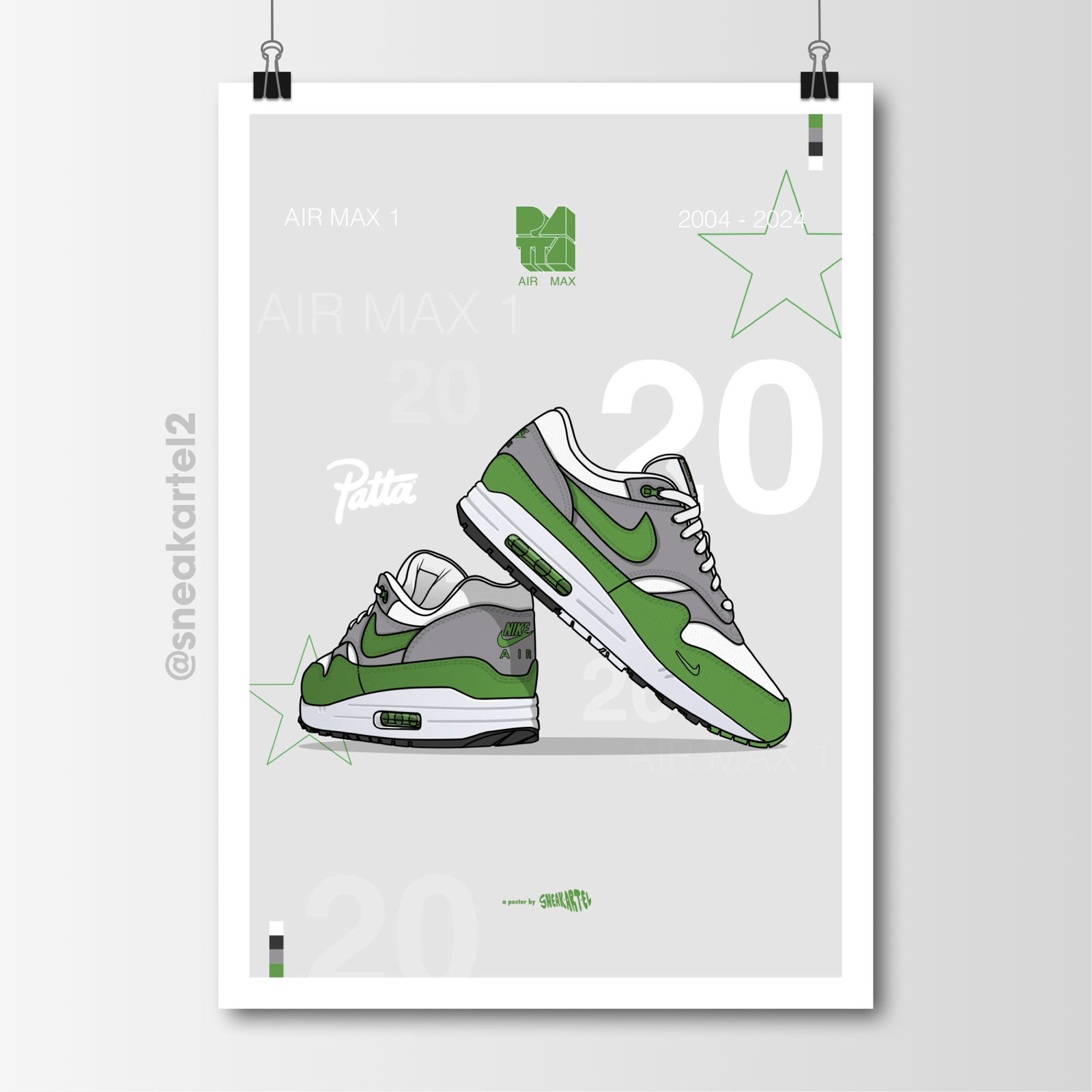 Sneaker Poster Air Max x Patta 20th Anniversary 