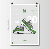 Image 1 of Sneaker Poster Air Max 1 x Patta 20th Anniversary "Chlorophyll"