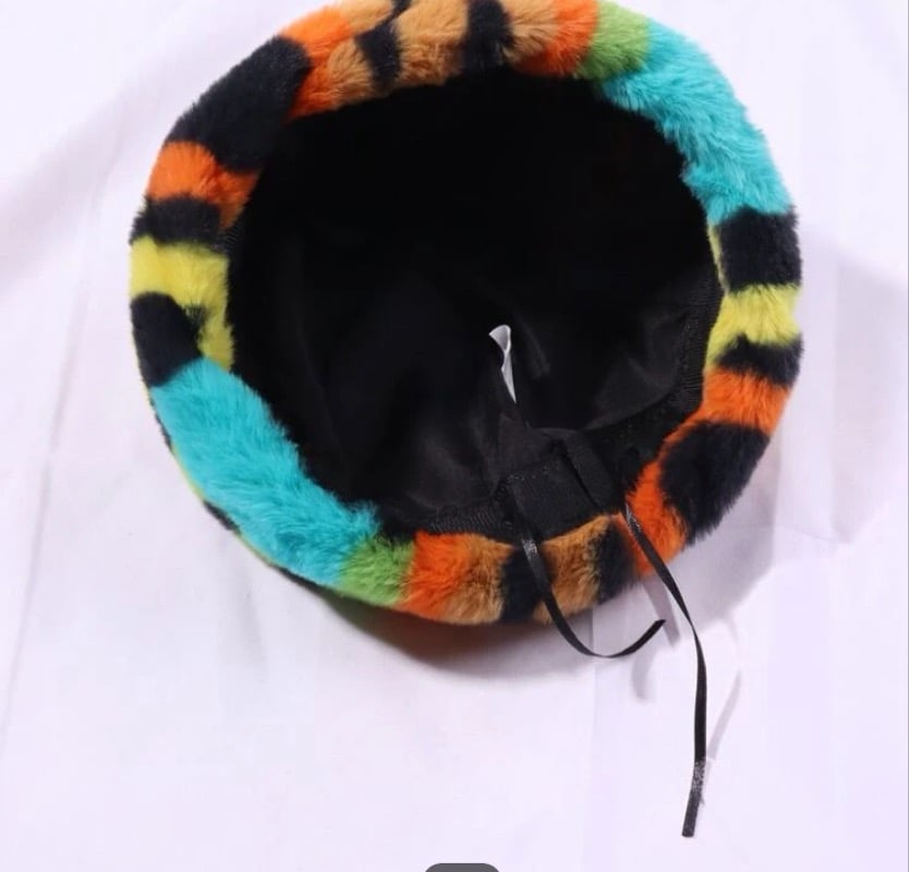 Image of “Furry Multi Color Hat” 