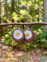 Image 1 of Sun-Kissed Daisy Earrings