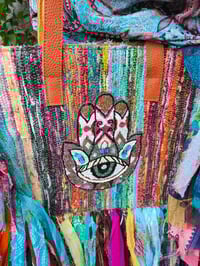 Image 3 of Frill Sari shoulder bag - leather straps