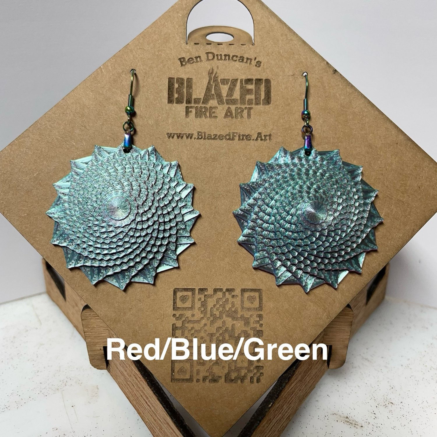 Image of Golden Spiral Earrings 