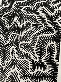 Image 1 of Original Lino Print - Brain Coral - Natural