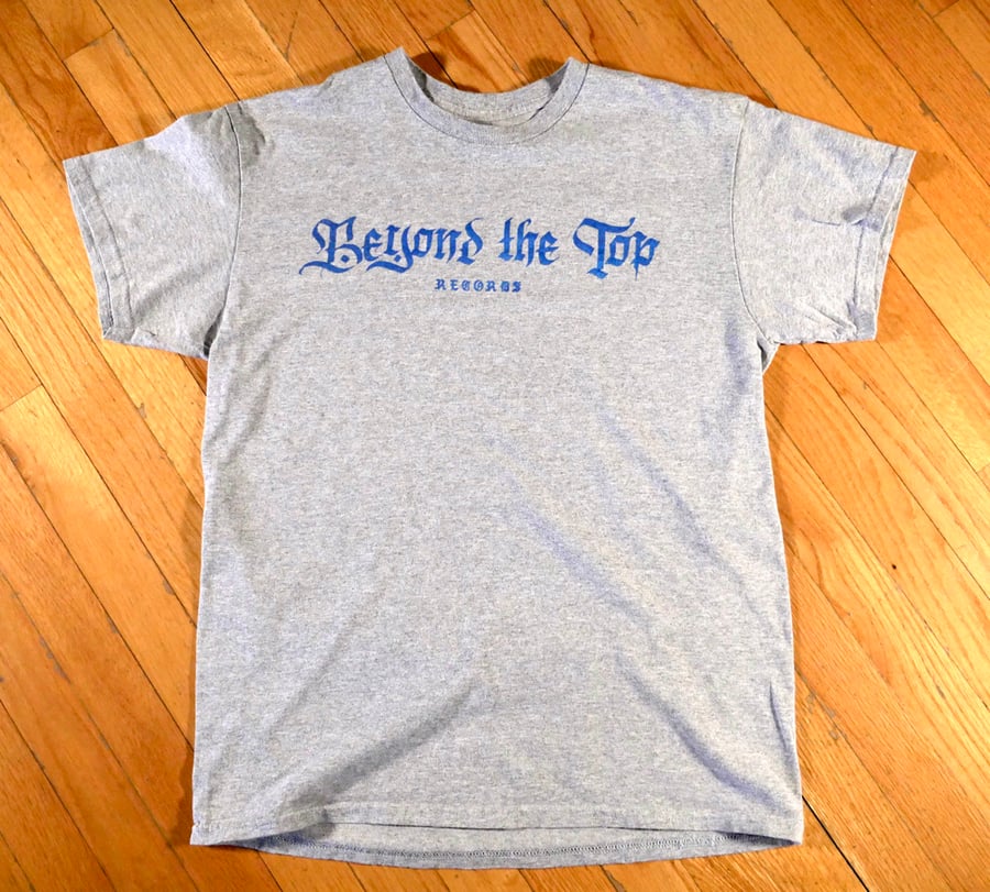 Image of Grey w/ Blue Foil BTT Shirt 