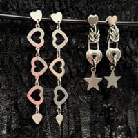 Image 3 of Deck of Hearts Earrings