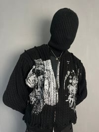 Image 3 of KNIT ZIP CARDIGAN