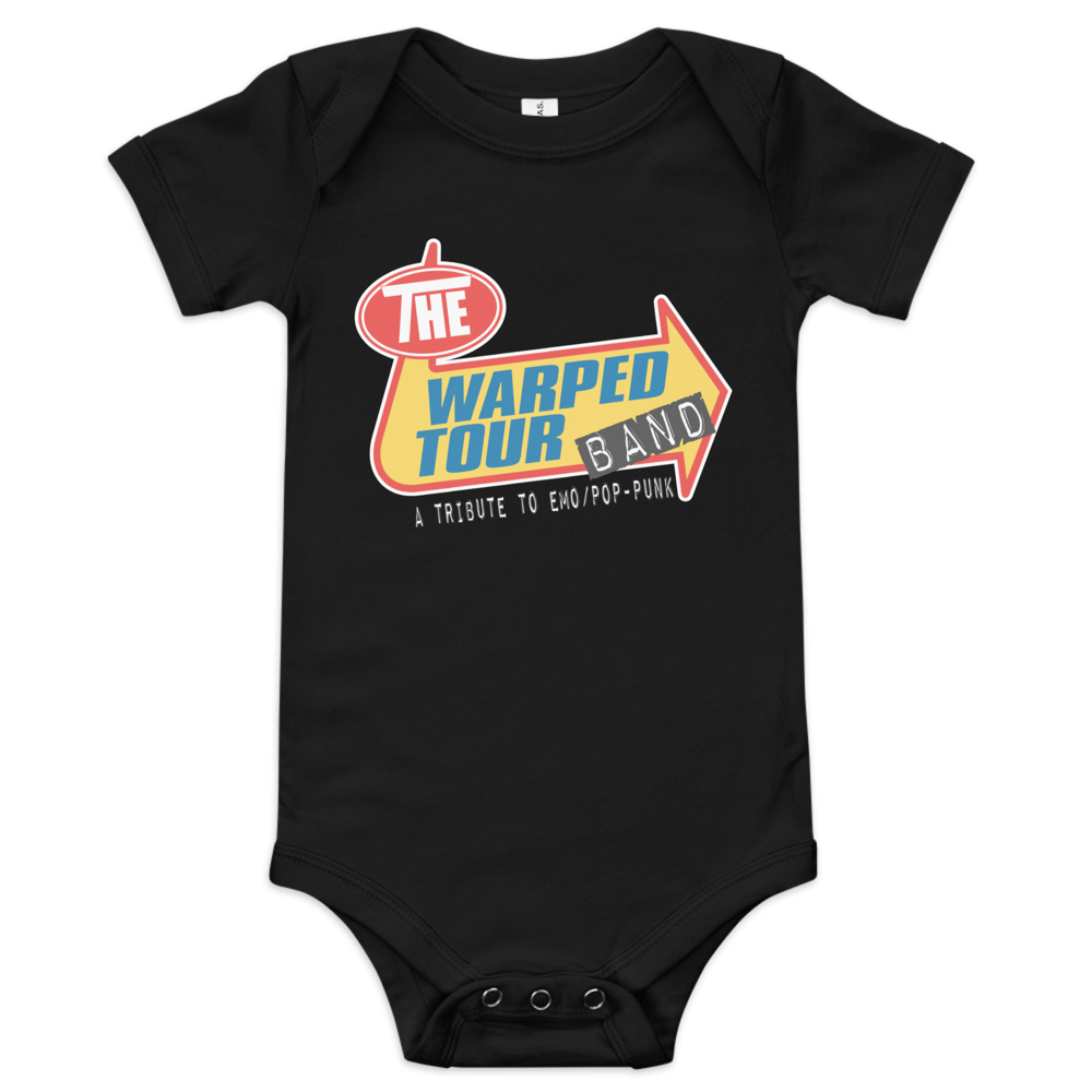 Baby short sleeve one piece (The Warped Tour Band Logo)