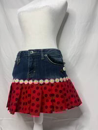 Image 5 of Daisy Bug pleated mini skirt 🐞🌼