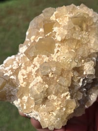 Image 17 of Yellow Cubic Fluorite & Barite Specimen | Beijing China #2654