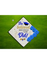 Image 1 of Customer Grad Hat Topper 