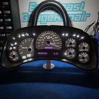 Image 2 of 03-07c GM WHITE-OUT PACKAGE W/ WHITE DAYTONA FACE CUSTOM CORE EXCHANGE CLUSTER (SWAP & GO)