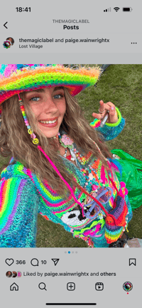 Image 4 of Granny square cowboy hat