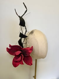 Image 1 of Crimson flower headpiece    