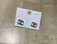 Image 4 of CC Crystal Studs earrings 