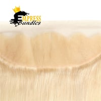 Image 1 of 13x6 HD blonde straight frontal