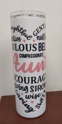 Image 1 of Mothers Day 20oz Skinny Tumbler