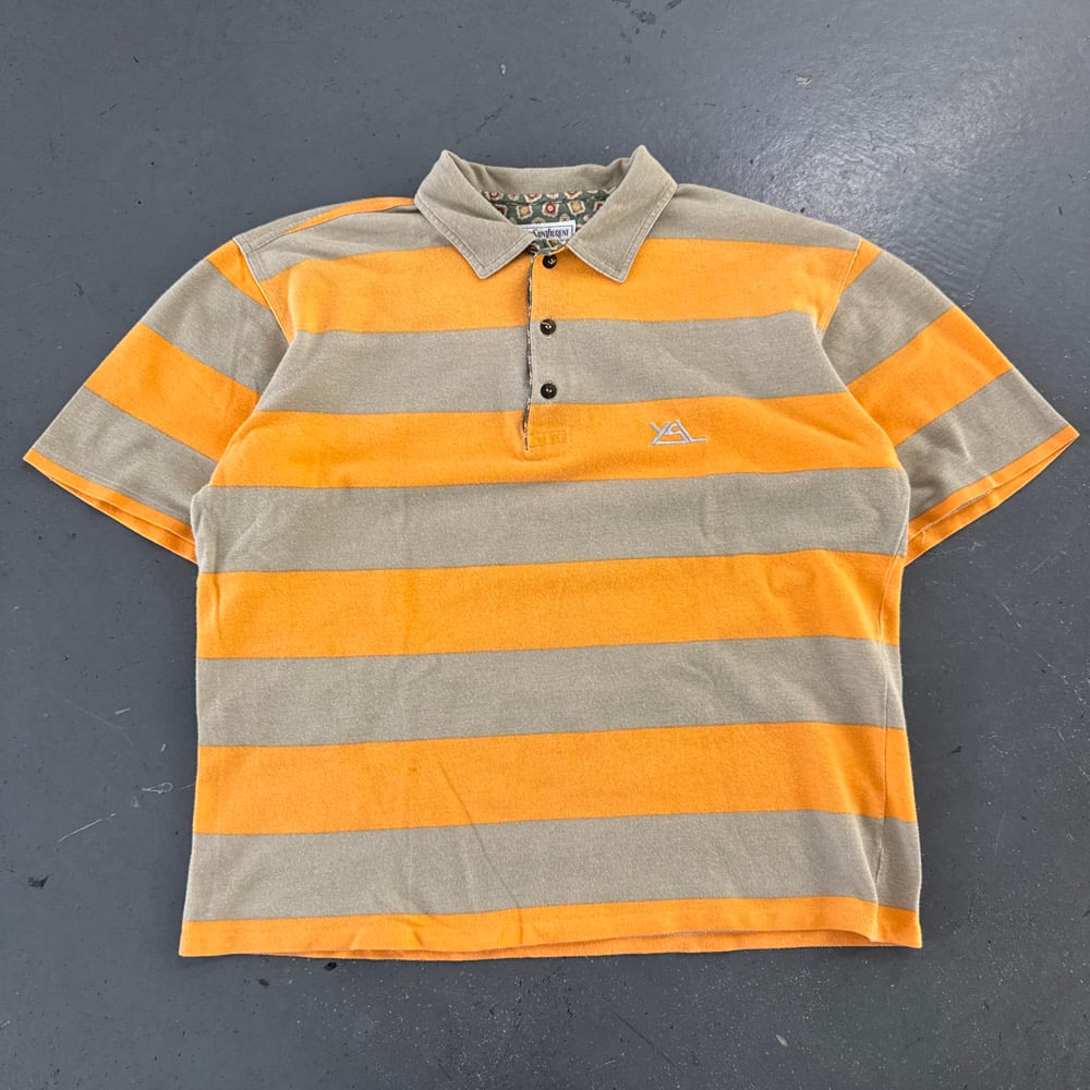Image of 1980s YSL polo shirt, size small 