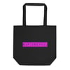 SAPIOSEXUAL Pink on Black Eco Tote Bag