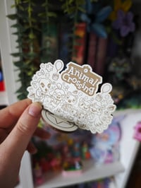 Image 2 of Standee de madera blanca animal crossing