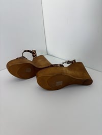 Image 3 of Leopard print platform sandals // 40
