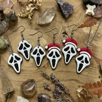 Image 2 of Ghostface Earrings/Necklace