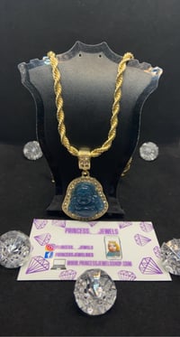 Image 1 of Iced Buddha Necklace 