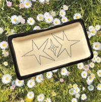 Image 1 of Blank and White Star Plate