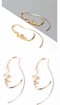 Faces of Me- Gold Earrings 