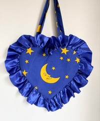 Image 2 of The Midnight Moon Heart Bag - LFW Collection 💙⭐️