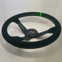 Image 2 of LTR Suede Raijin Series Steering Wheel 350mm