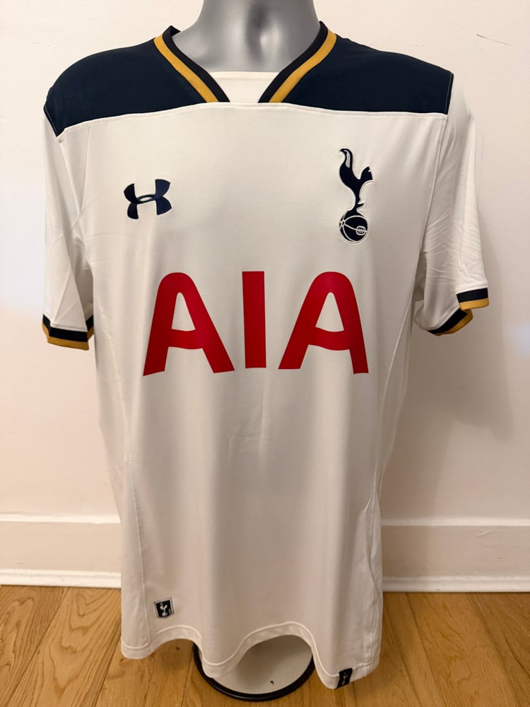 Image of Tottenham Hotspur “DEMBÉLÉ 19” 2016/17 Home Shirt + PL patches  (L)