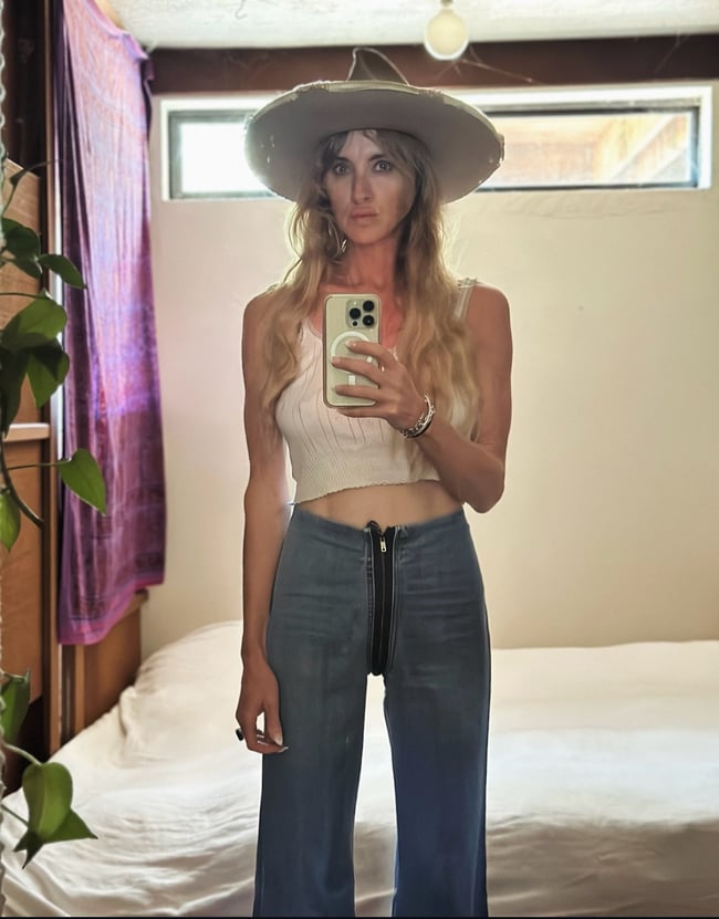 70s zip-around denim