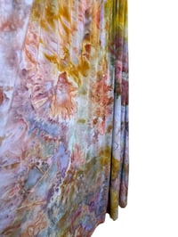 Image 6 of L Jersey Knit Long Sundress in Muted Warm Watercolor Ice Dye