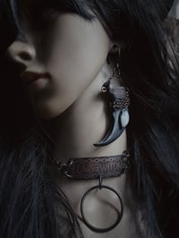 Image 4 of Cast bear claws & moonstone hangers PRE-ORDER- 2 available 