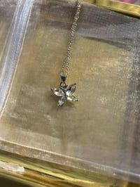 Image 1 of Swarovski Crystal Butterfly Necklace
